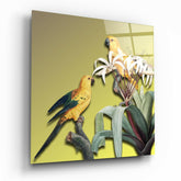 Parrot Glass Wall Art.